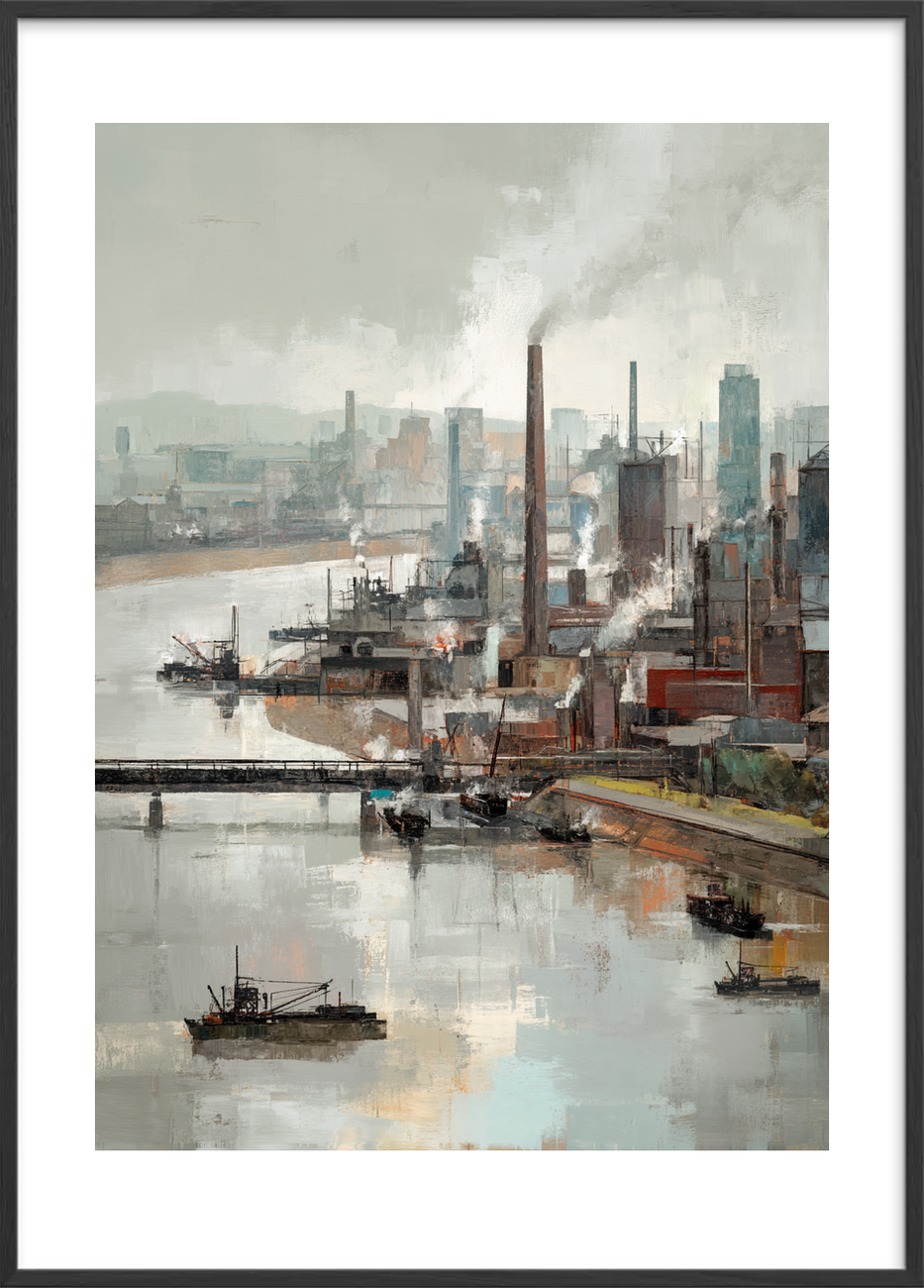 Stålens kolde kærtegn - Black Frame, With White Border