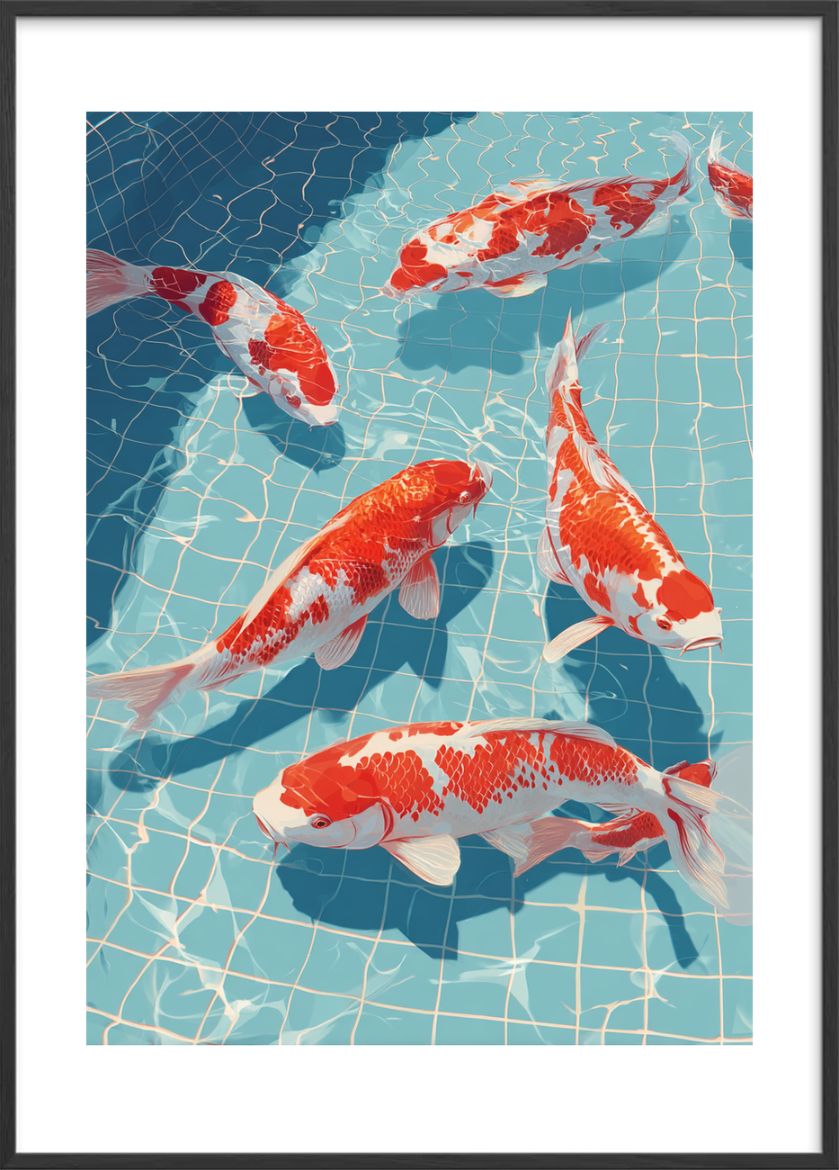 Solens salte hvisken - Black Frame, With White Border