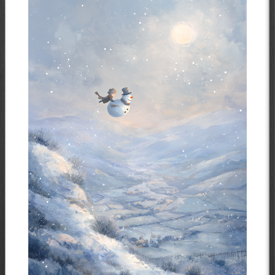 Snefaldets sagte klang - Black Frame, With White Border