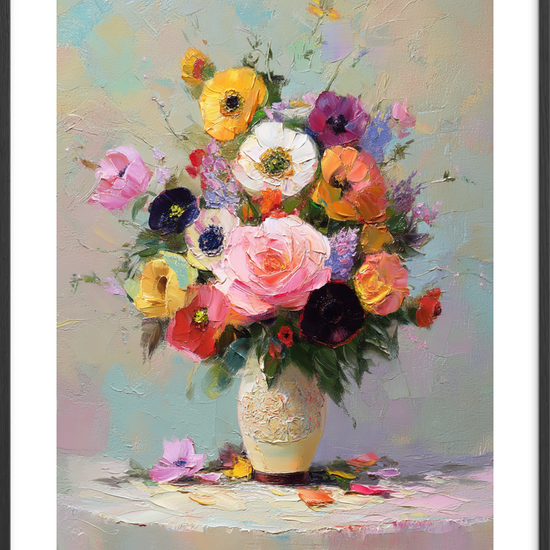 Farvernes stille klang - Black Frame, With White Border