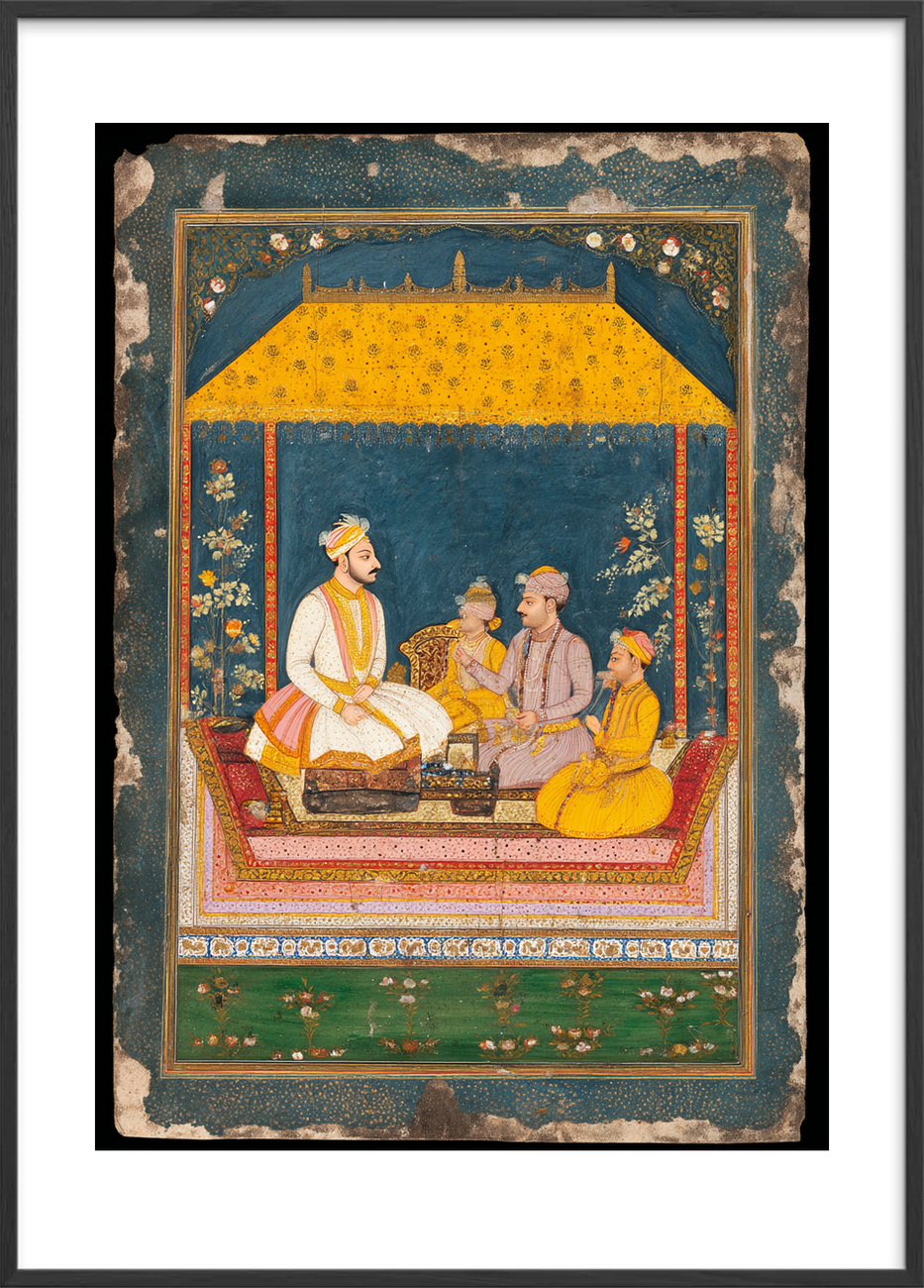 Safransduftens stille klang - Black Frame, With White Border