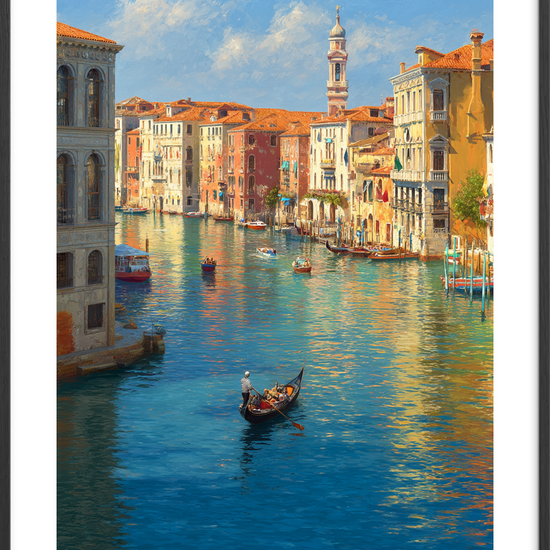 Vandets sagte sang - Black Frame, With White Border