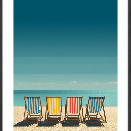 Sommerbrisens sus - Black Frame, With White Border