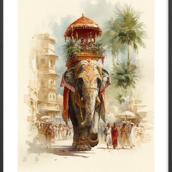 Trommens rungende fodtrin - Black Frame, With White Border