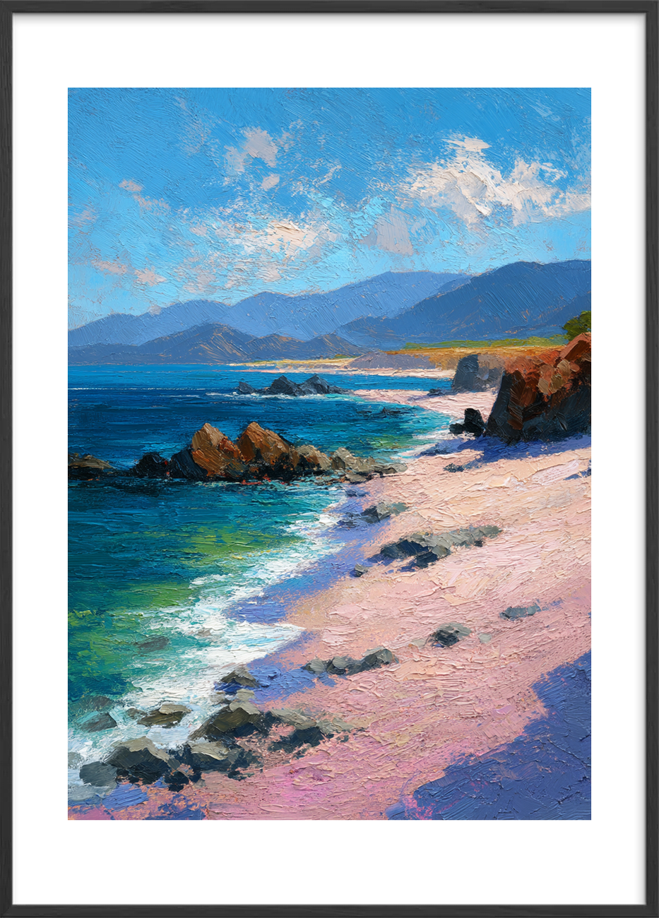 Lysets salte hvisken - Black Frame, With White Border