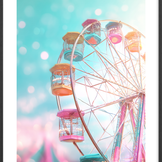 Smag af sukkerspind - Black Frame, With White Border