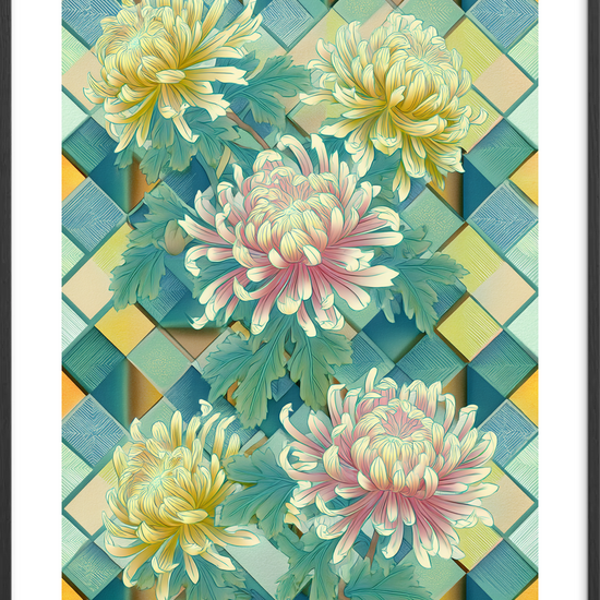 Mosaikkens bløde klang - Black Frame, With White Border