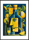 Bittert sus af citron - Black Frame, With White Border