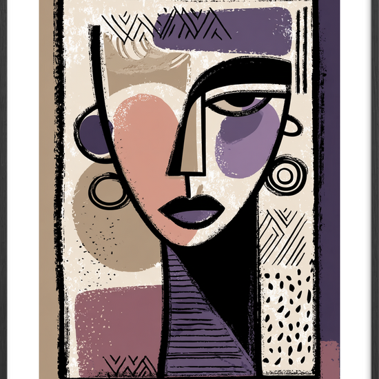 Sus af lavendel og længsel - Black Frame, With White Border