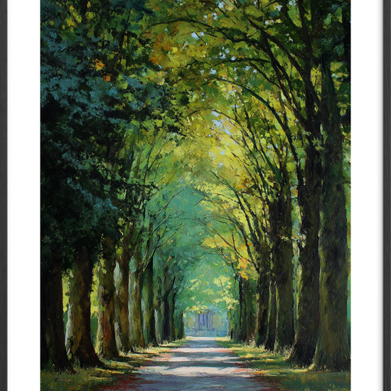 Skovens stille sus - Black Frame, With White Border