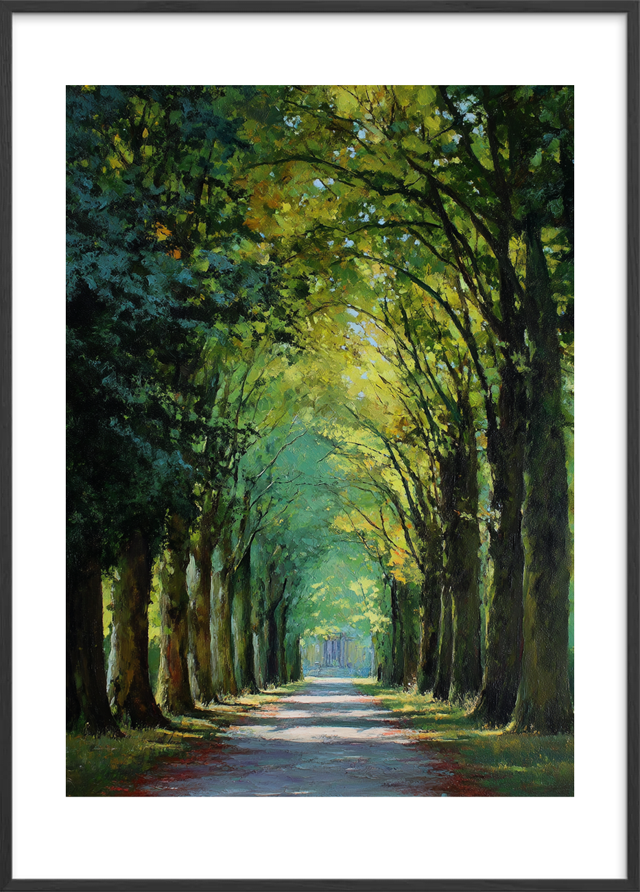 Skovens stille sus - Black Frame, With White Border