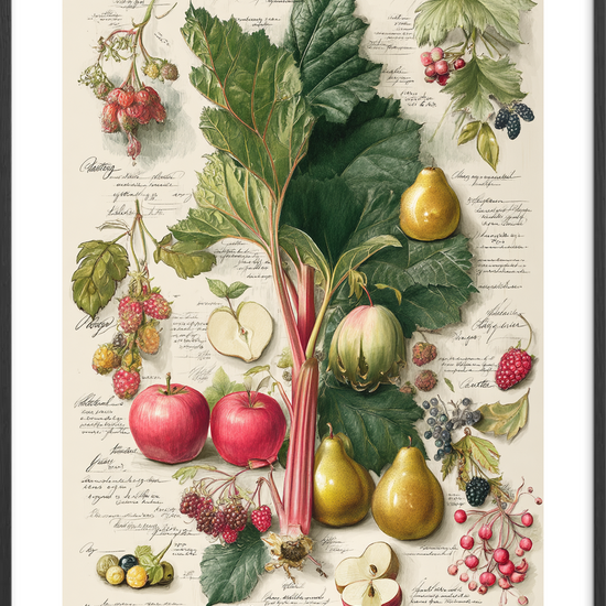 Duften af sommerens syrlighed - Black Frame, With White Border