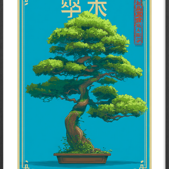 Træets hjerterytme - Black Frame, With White Border