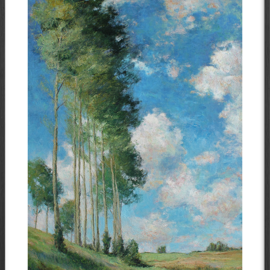 Luften synger i træerne - Black Frame, With White Border