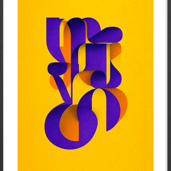 Klang af silkebånd - Black Frame, With White Border