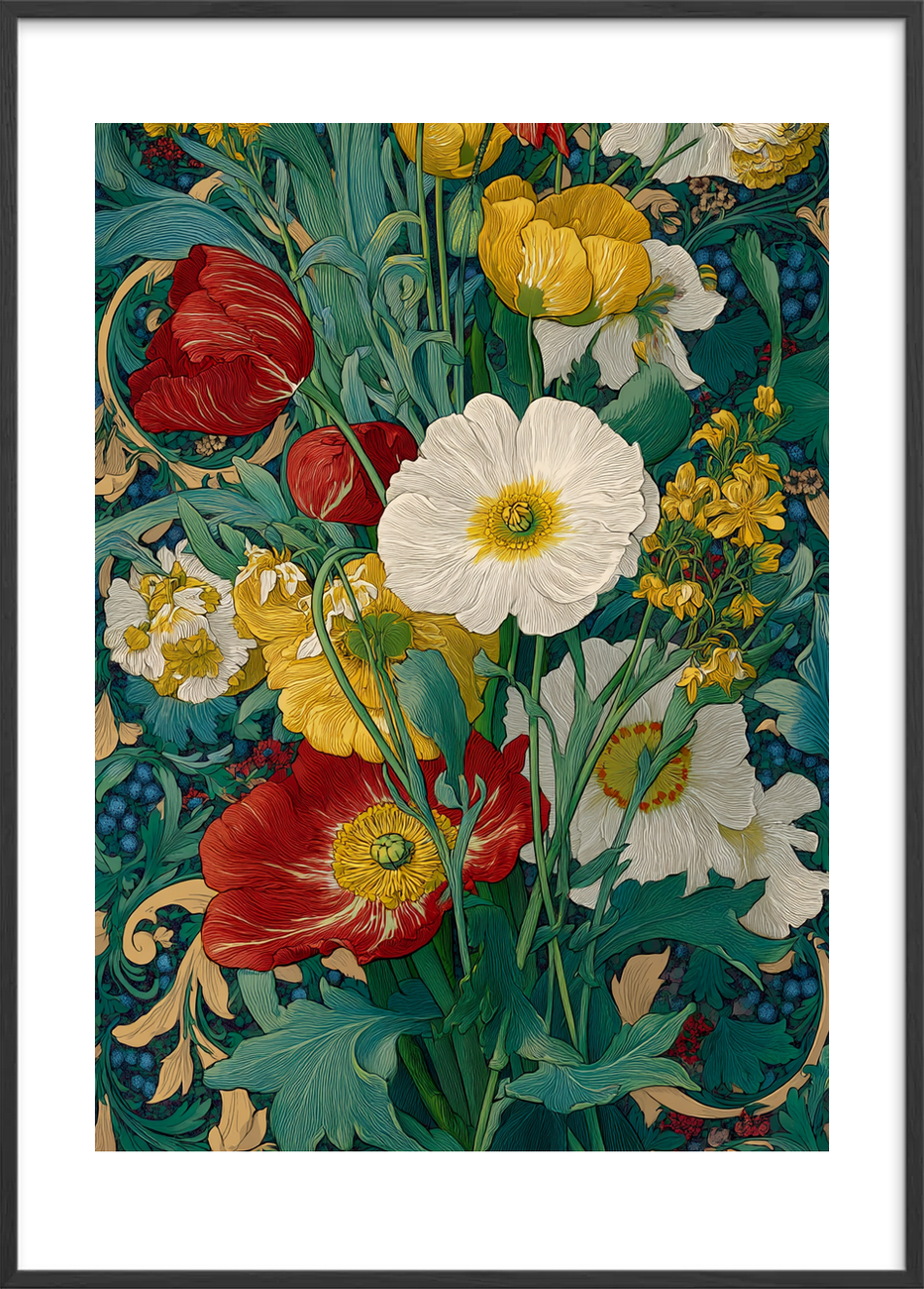 Lyden af farverne - Black Frame, With White Border