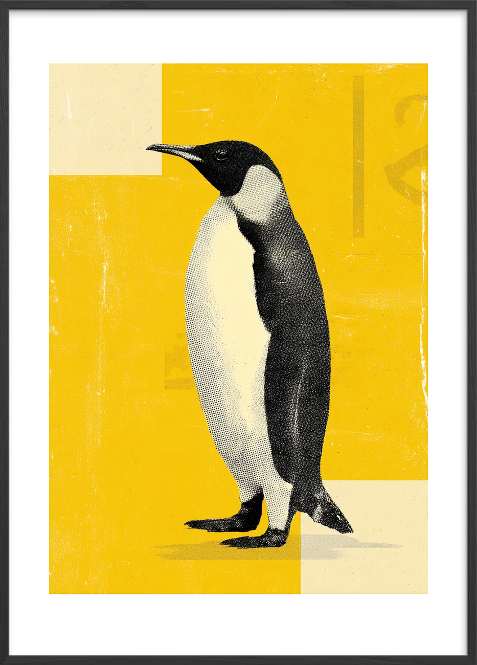 Isens stille klang - Black Frame, With White Border