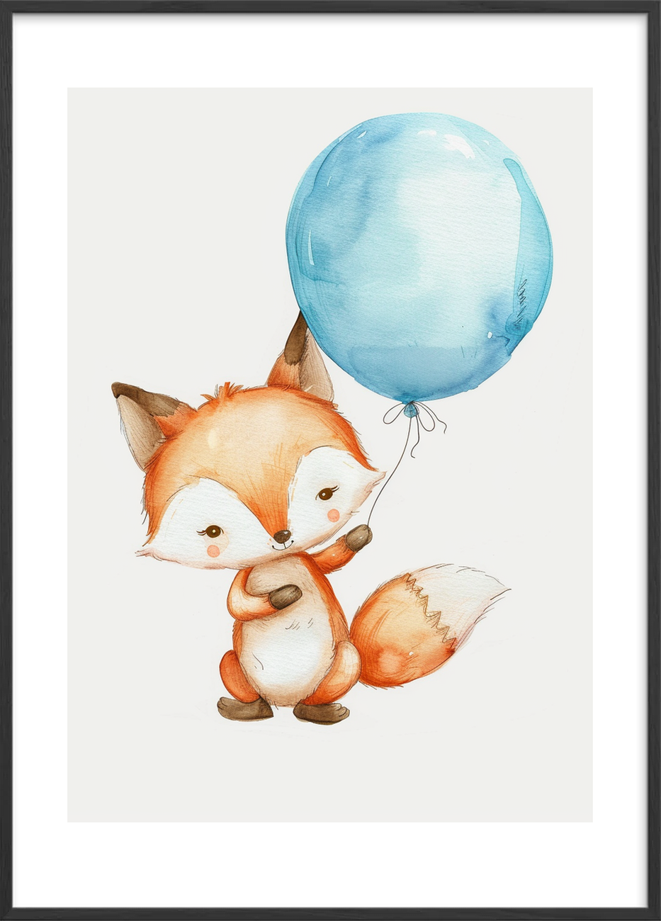 Luftens bløde hvisken - Black Frame, With White Border