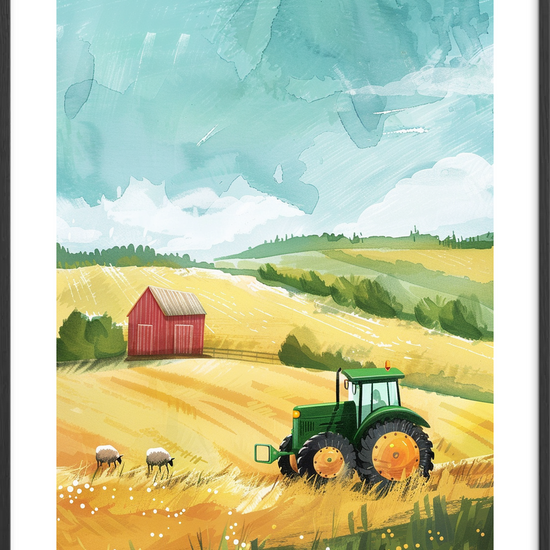 Vindens gyldne hvisken - Black Frame, With White Border