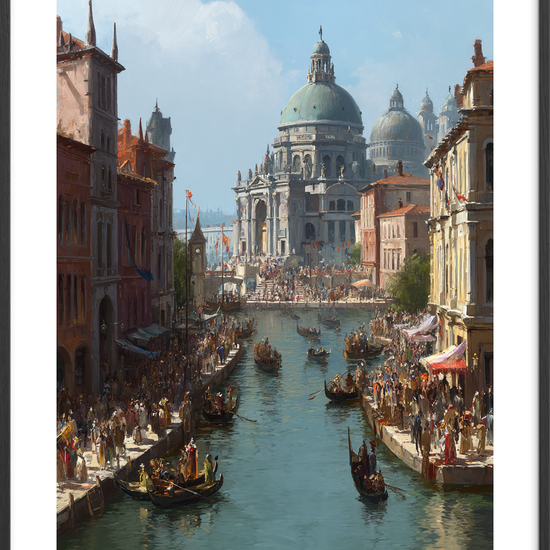 Vandets sang under fødderne - Black Frame, With White Border