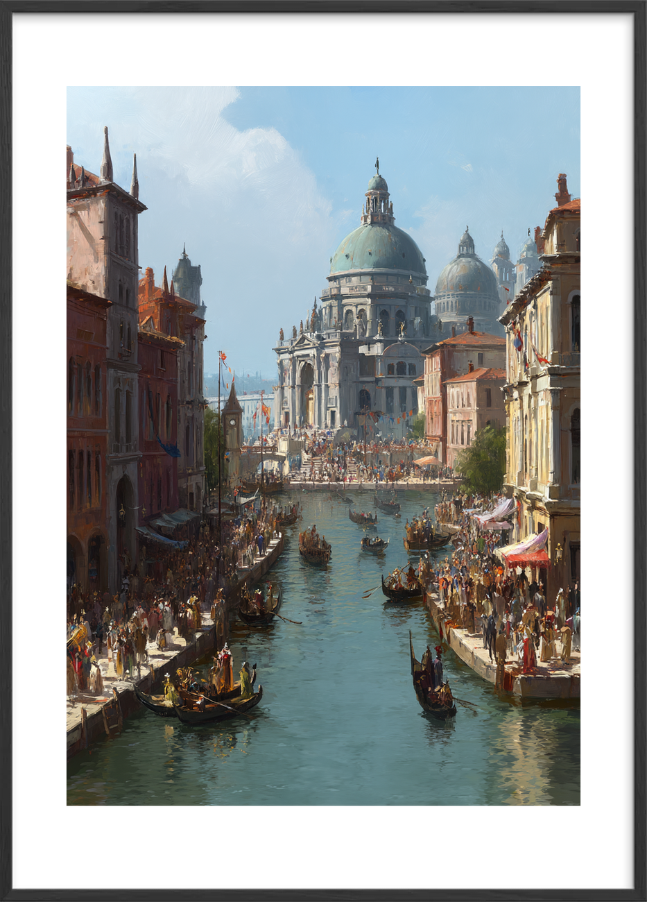 Vandets sang under fødderne - Black Frame, With White Border