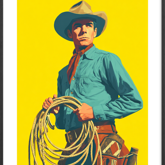 Lassoens rytme - Black Frame, With White Border