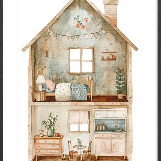 Duft af hjemmebag og efterår - Black Frame, With White Border