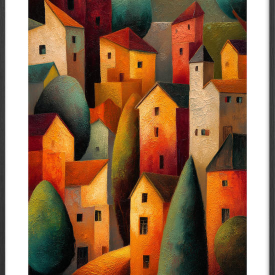 Lyden af stille gader - Black Frame, With White Border