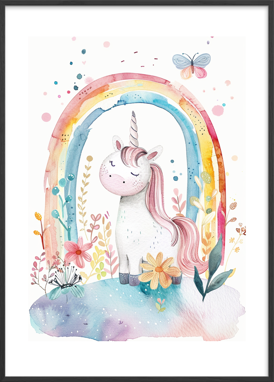 Smagen af regnbuens ro - Black Frame, With White Border
