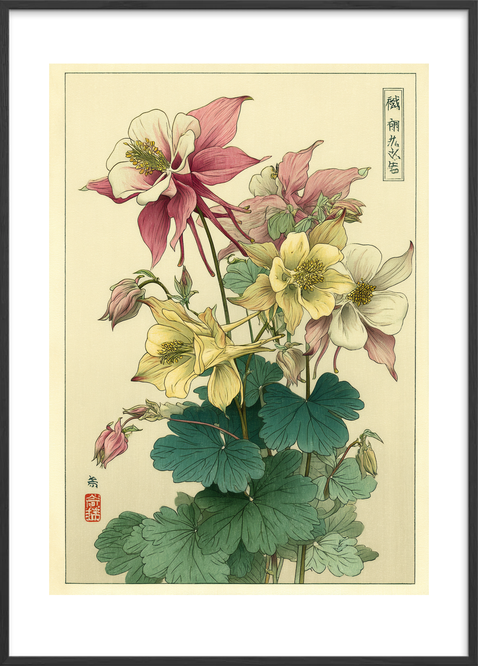 Silke mod huden - Black Frame, With White Border