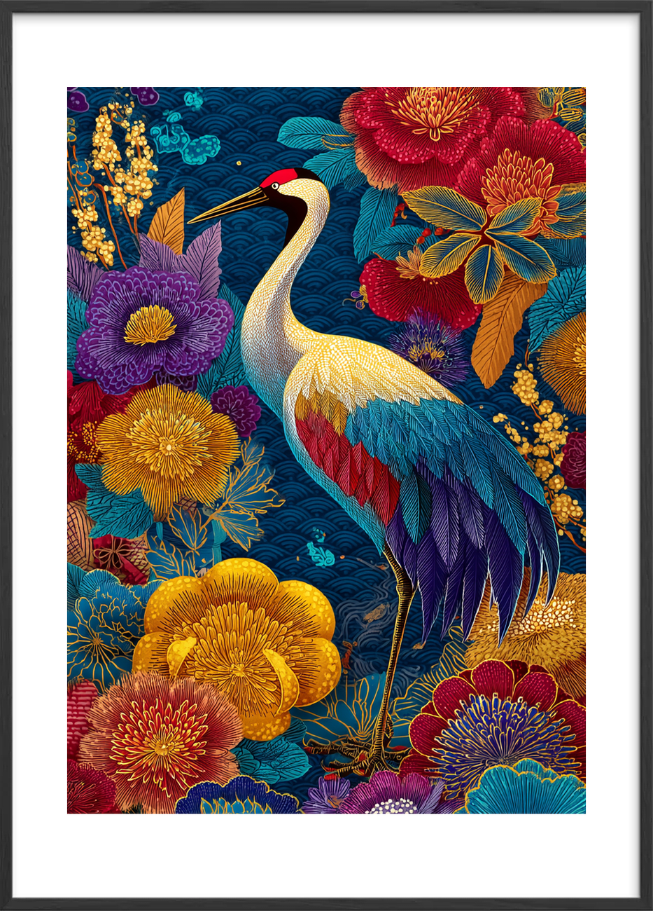 Tranens gyldne hvisken - Black Frame, With White Border