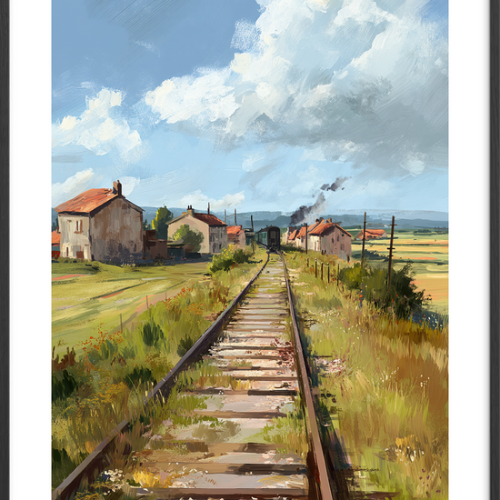 Sporenes sagte sang - Black Frame, With White Border