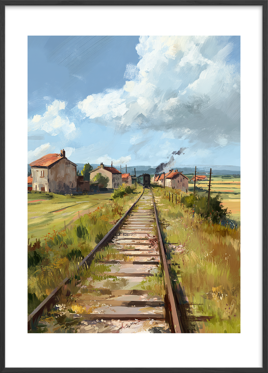 Sporenes sagte sang - Black Frame, With White Border