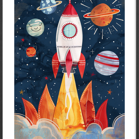 Smagen af stjerneskud - Black Frame, With White Border