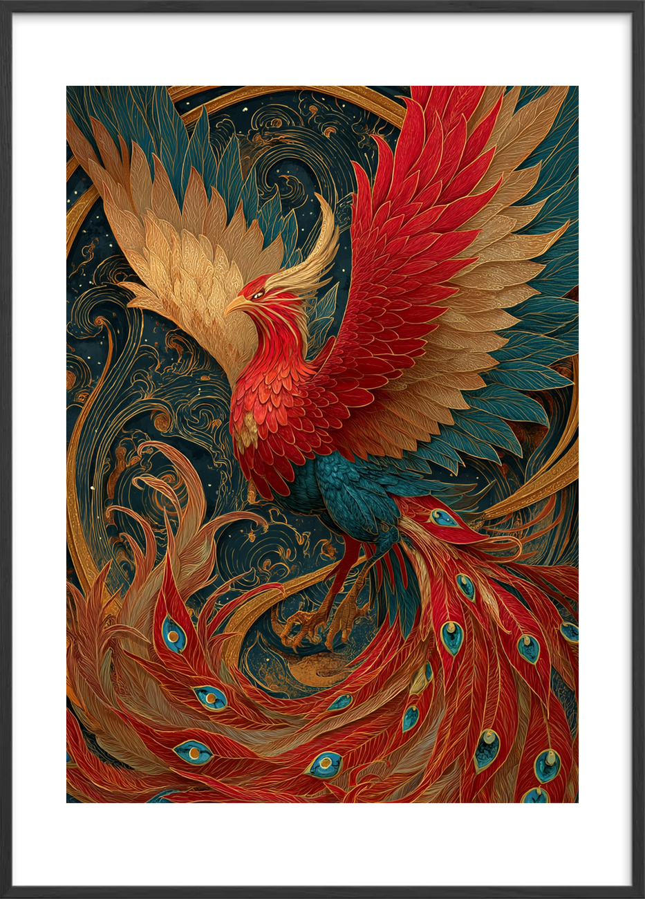 Varme der hvisker - Black Frame, With White Border