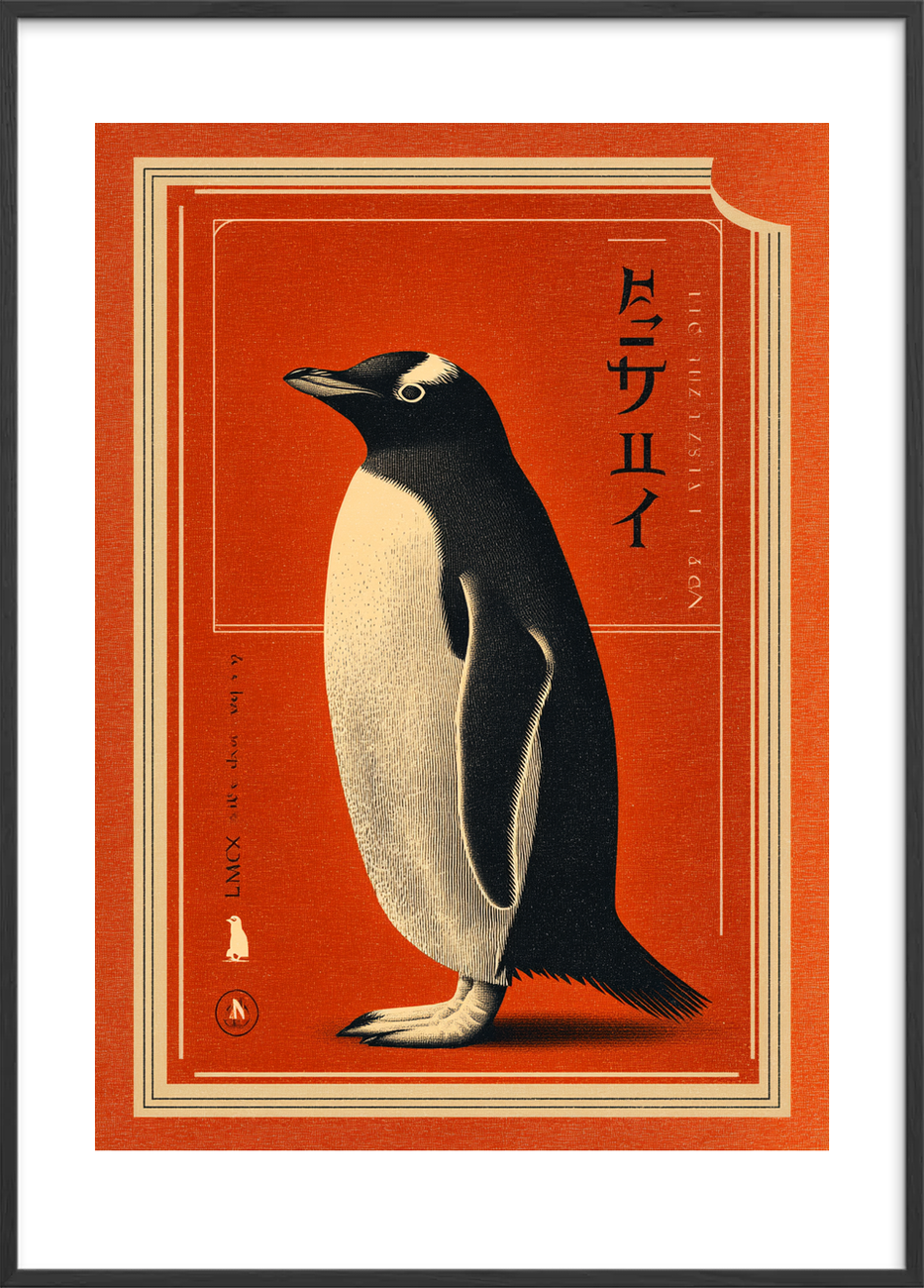 Havet hvisker under fjer - Black Frame, With White Border