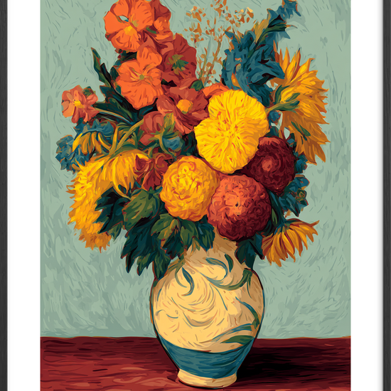 Hviskende farver, varm duft - Black Frame, With White Border