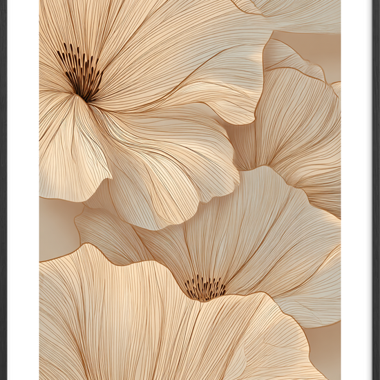 Hviskende fløjlsbølger - Black Frame, With White Border