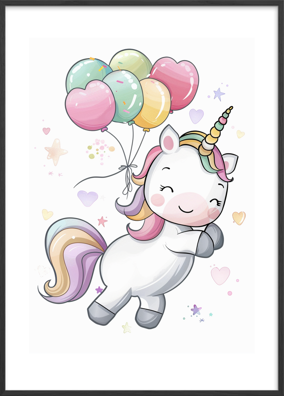 Lyden af sukkerskyer - Black Frame, With White Border