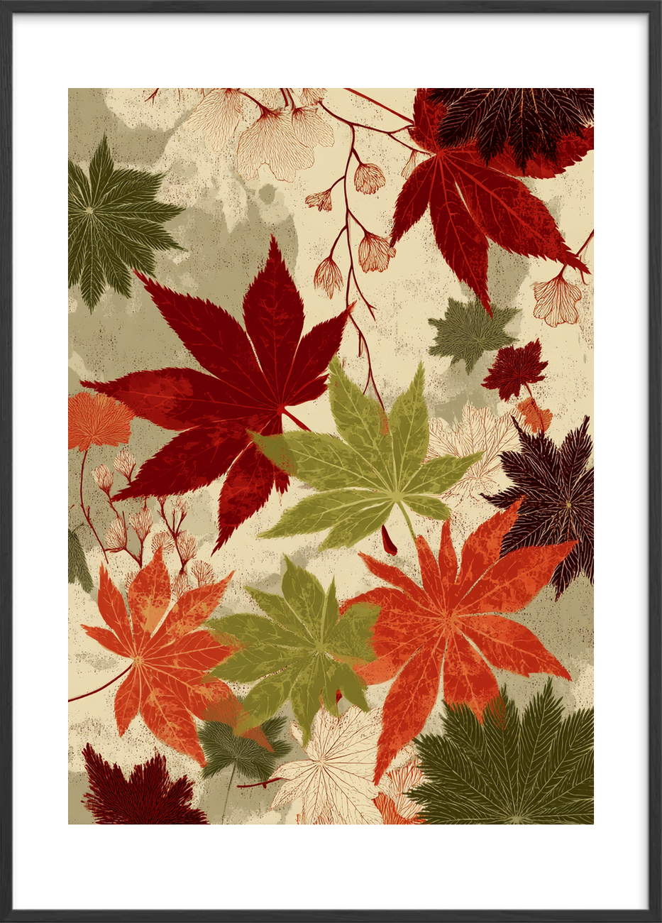 Knitrende fløjl - Black Frame, With White Border