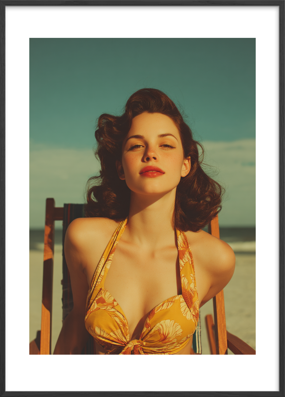 Smagen af salt og sol - Black Frame, With White Border