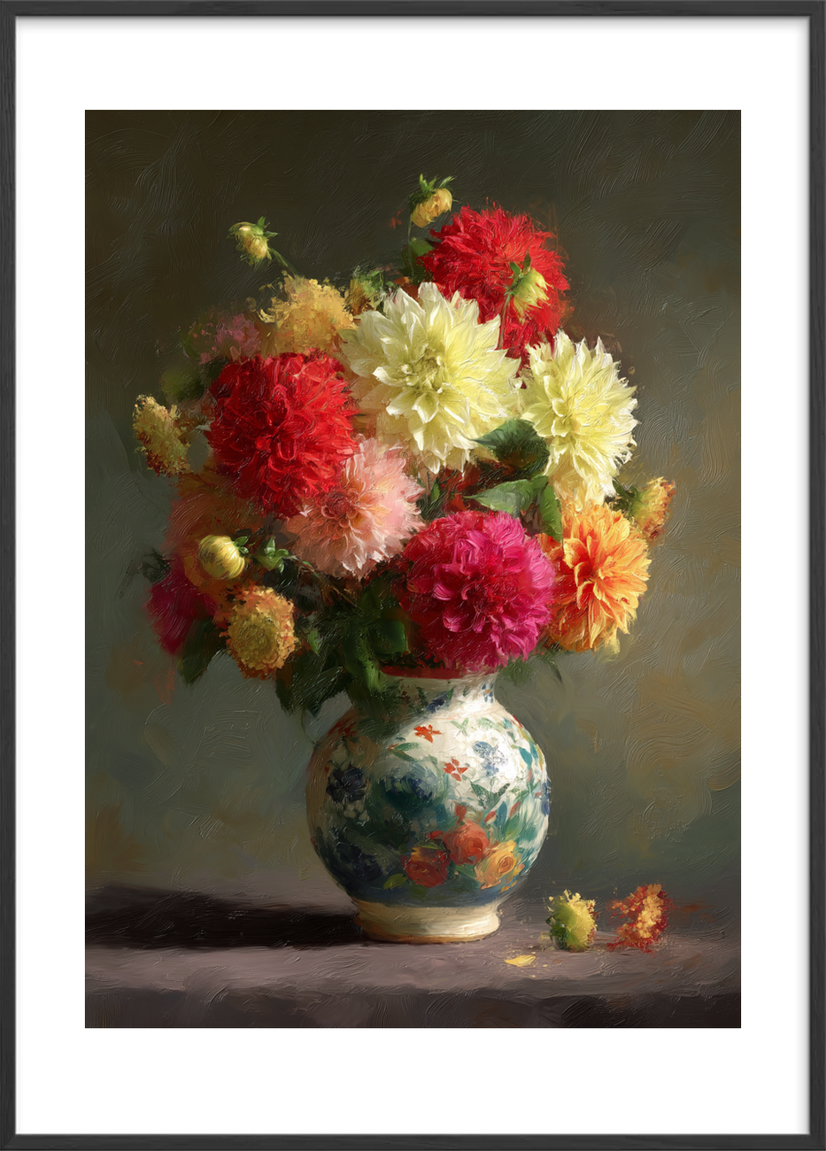 Duft af sommeraftens symfoni - Black Frame, With White Border