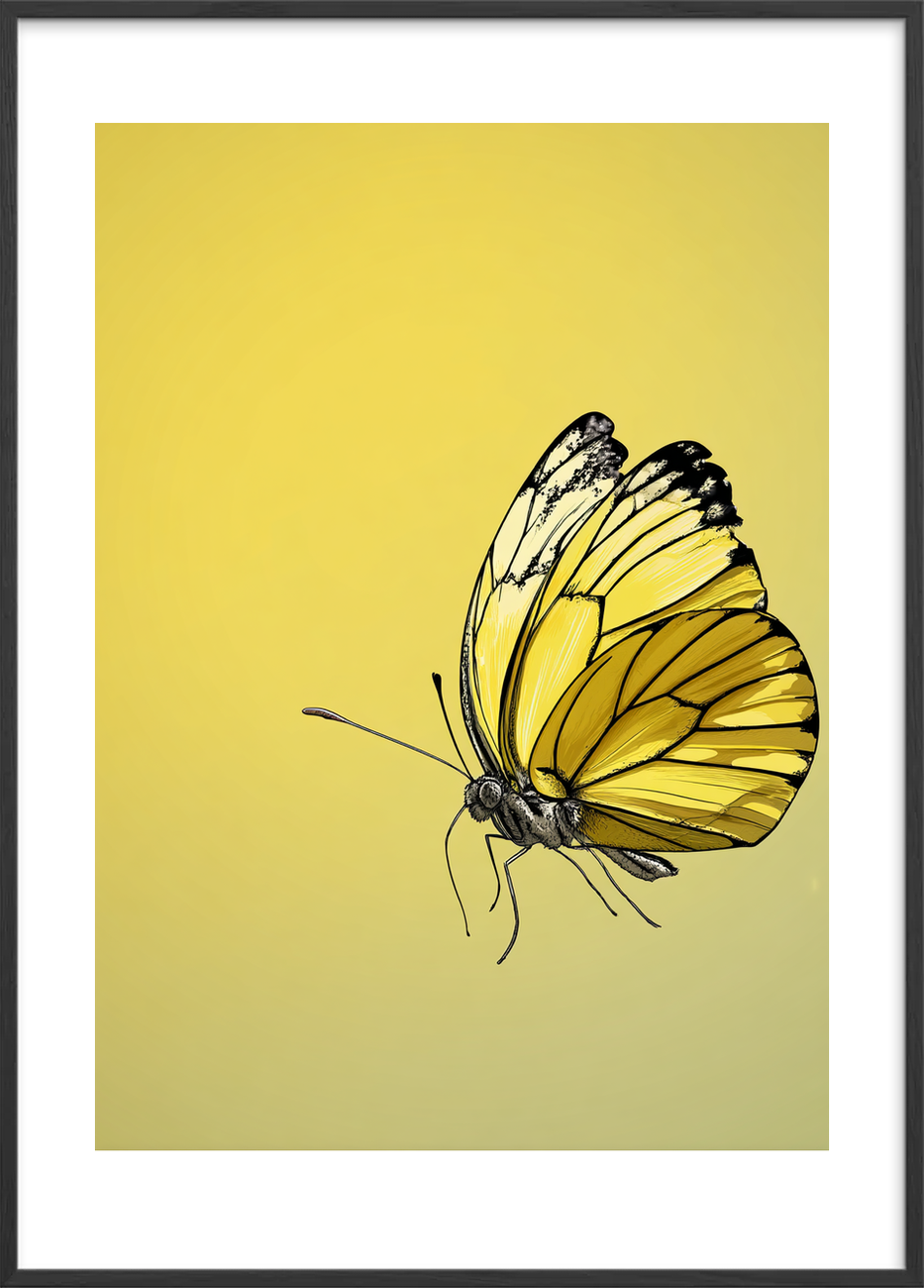 Vingernes honningduft - Black Frame, With White Border