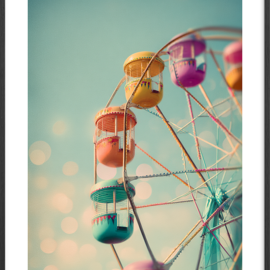 Hjulenes sagte klang - Black Frame, With White Border