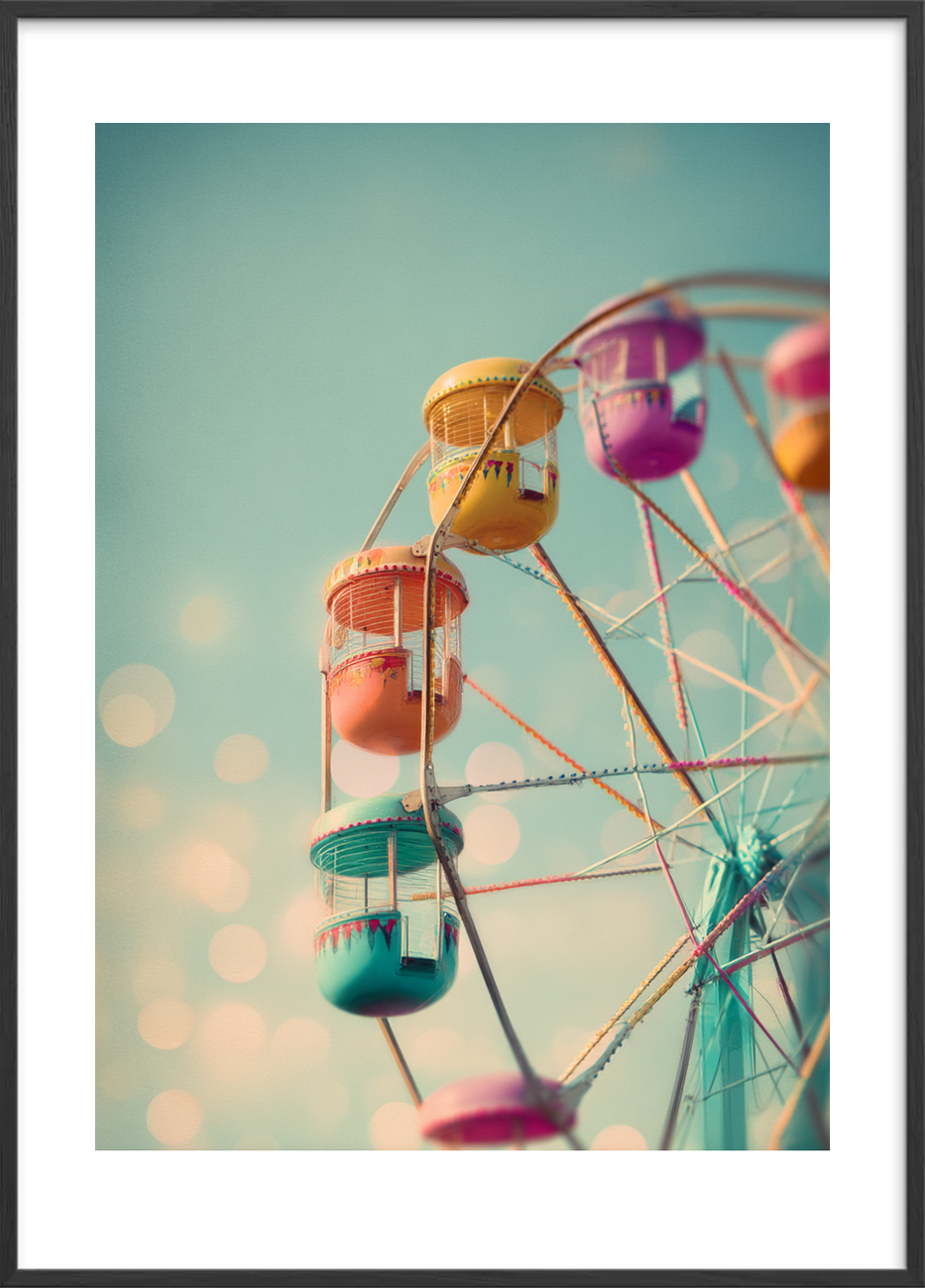 Hjulenes sagte klang - Black Frame, With White Border