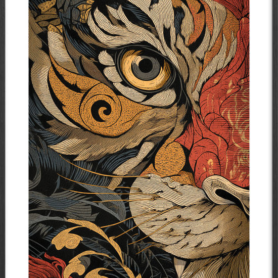 Silkens hemmelige brøl - Black Frame, With White Border