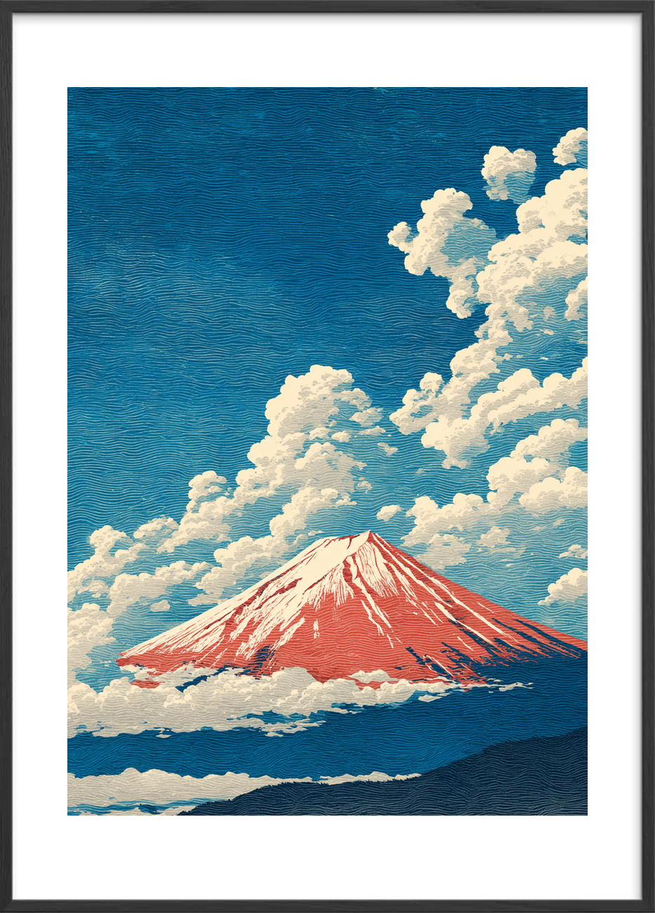 Skyernes bløde hvisken - Black Frame, With White Border