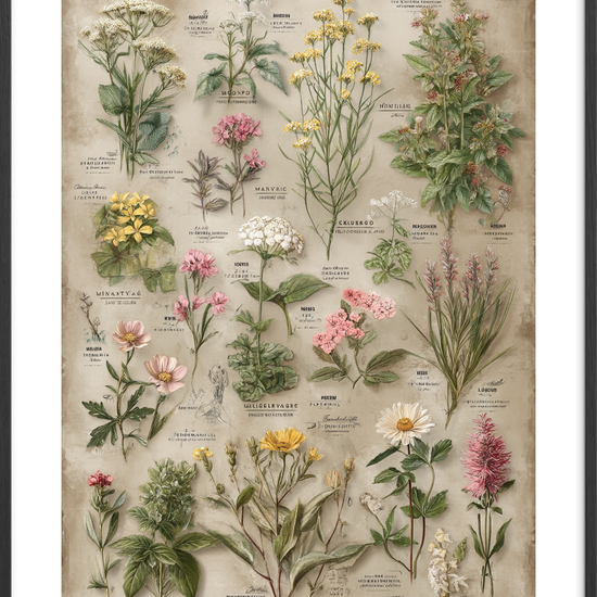 Duft af glemte haver - Black Frame, With White Border