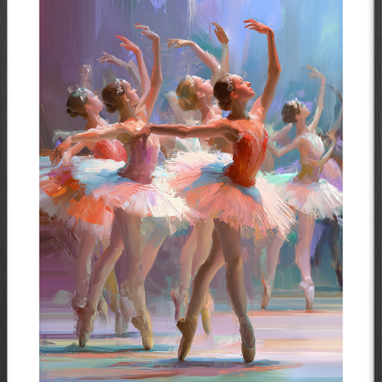 Pointeføddernes stille klang - Black Frame, With White Border