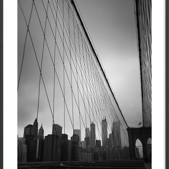 Ståltrådenes kolde hvisken - Black Frame, With White Border